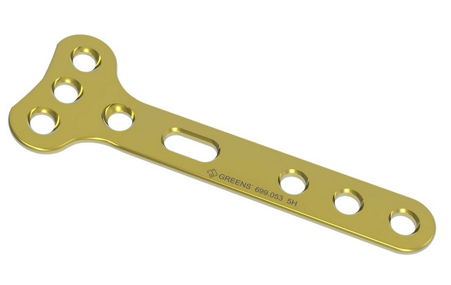 Small T- Plate- Right Angle for 3.5mm Screw 		 